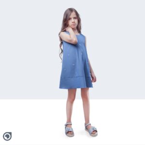 پیراهن جین دخترانه مدلSG2