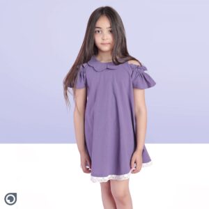 پیراهن نخی دخترانه  مدل SG7