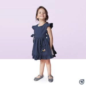 پیشبند دخترانه دو رو مدل EG20