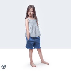 تاپ گلدار دخترانه مدل EG2